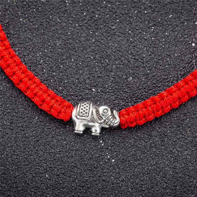 kelistom Handmade String Bracelet for Women Men Simple Red Black Braided Adjustable Charm Bracelets Minimalist Jewelry - Image 3
